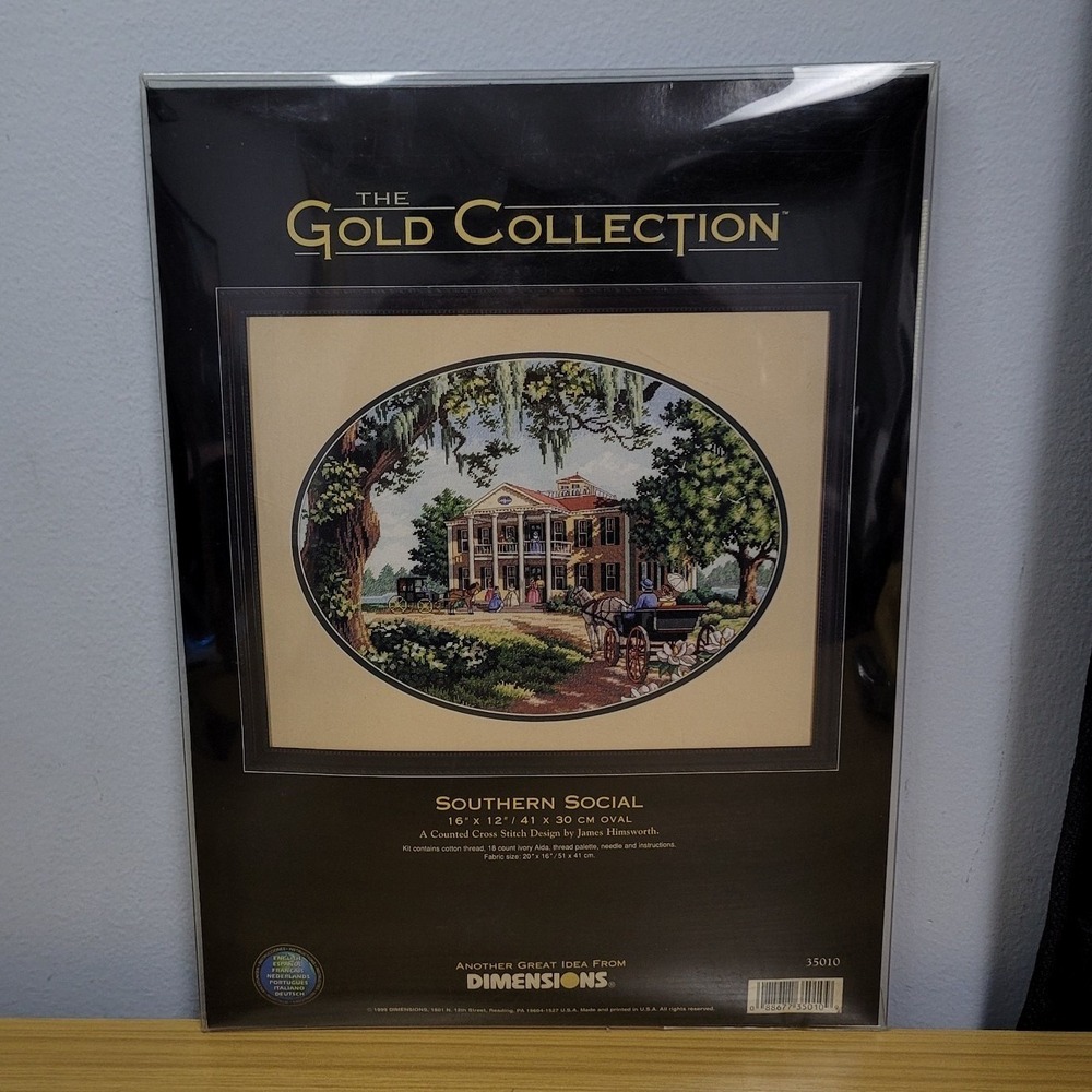Dimensions GOLD Cross Stitch Kit SOUTHERN SOCIAL #35010 by James Himsworth USA